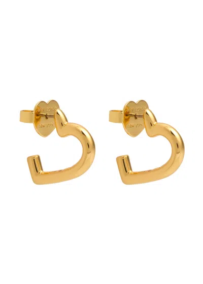 Kate Spade New York Heart You Hoop Earrings In Gold