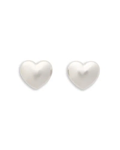 Kate Spade New York Heart You Mini Polished Stud Earrings In Silver