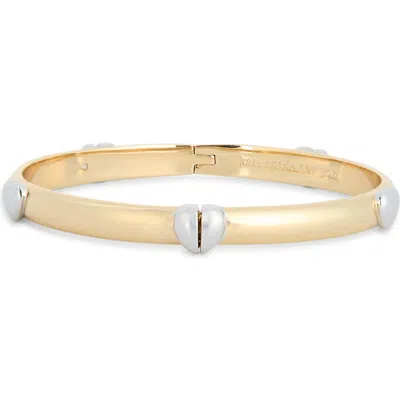 Kate Spade New York Heartful Hinged Bangle In Gold