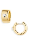 Kate Spade New York Heartful Huggie Hoop Earrings In Gold