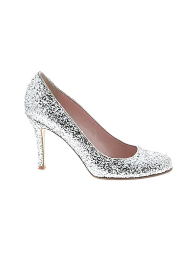 Pre-owned Kate Spade New York Heels In Silver