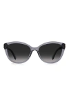Kate Spade New York Hensley 55mm Cat Eye Sunglasses In Gray