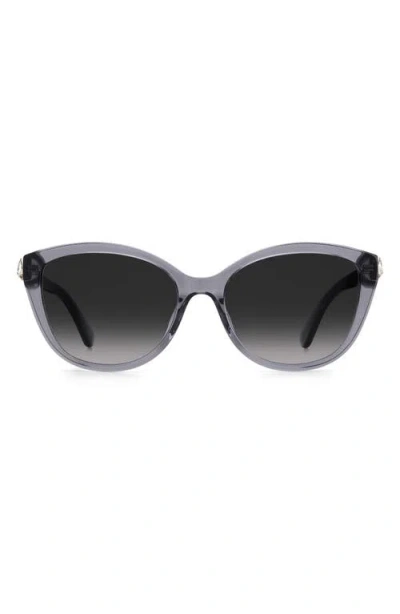 Kate Spade New York Hensley 55mm Cat Eye Sunglasses In Gray
