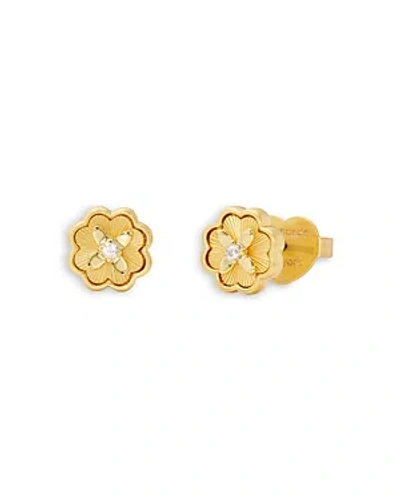 Kate Spade New York Heritage Bloom Mini Stud Earrings In Gold