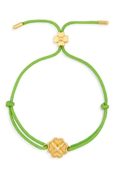 Kate Spade New York Heritage Bloom Slide Bracelet In Green