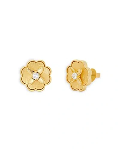 Kate Spade New York Heritage Bloom Stud Earrings In Gold