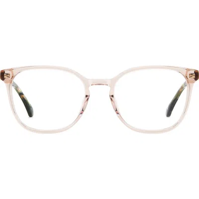 Kate Spade New York Hermione 52mm Square Optical Glasses In Pink