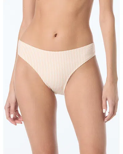 Kate Spade New York High Cut Bikini Bottom In Neutral