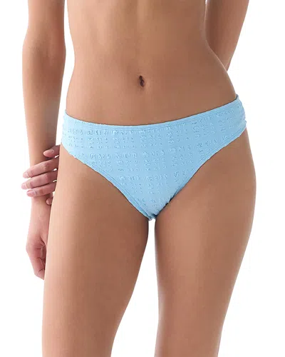 Kate Spade New York High Cut Bikini Bottom In Blue