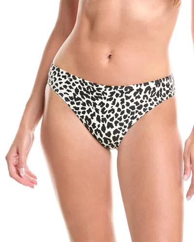 Kate Spade New York High-cut Bikini Bottom In Black