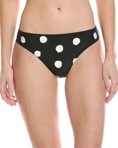 Kate Spade New York High-cut Bikini Bottom In Black