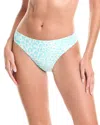 Kate Spade New York High-cut Bikini Bottom In Green