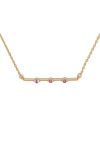 Kate Spade New York Hint Of Shimmer Bar Pendant Necklace