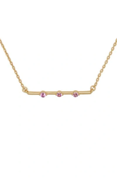 Kate Spade New York Hint Of Shimmer Bar Pendant Necklace In Gold