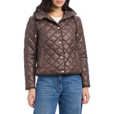 KATE SPADE KATE SPADE NEW YORK HOODED QUILTED PACKABLE JACKET