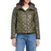 Kate Spade New York Hooded Quilted Packable Jacket In Green