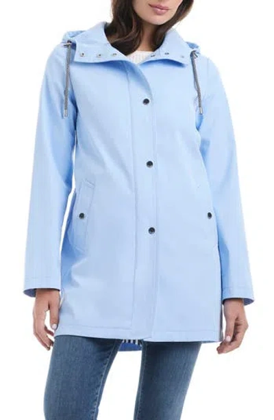 Kate Spade New York Hooded Rain Jacket In Clear Sky