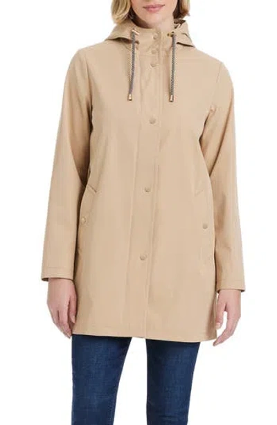 Kate Spade New York Hooded Rain Jacket In Spring Khaki