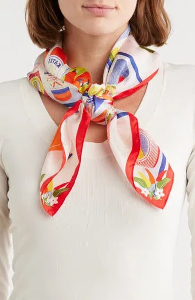 Kate Spade New York Hot Sauce Square Silk Scarf