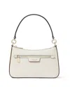 Kate Spade New York Hudson Color Blocked Pebbled Leather Convertible Crossbody In Parchment