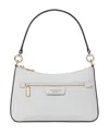 Kate Spade New York Hudson Color Blocked Pebbled Leather Convertible Crossbody In Stone Path