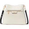 Kate Spade New York Hudson Colorblock Pebble Leather Shoulder Bag In Parchment Multi