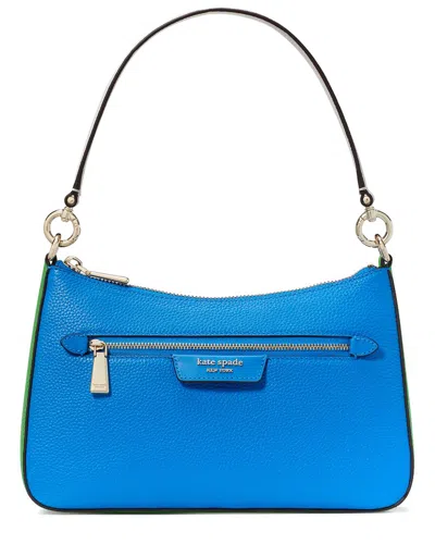 Kate Spade New York Hudson Colorblocked Pebbled Leather Convertible Crossbody In Blue