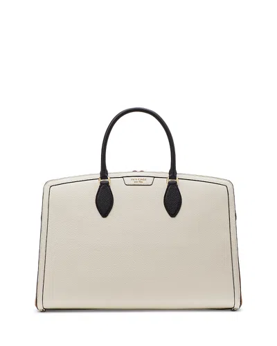 KATE SPADE KATE SPADE NEW YORK HUDSON COLORBLOCKED PEBBLED LEATHER HANDBAG