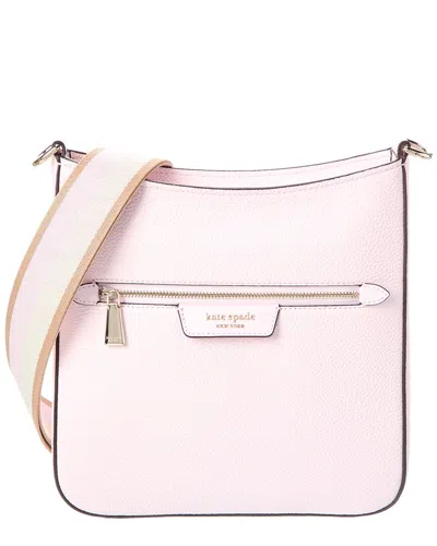 Kate Spade New York Hudson Large Leather Messenger Crossbody In Pink
