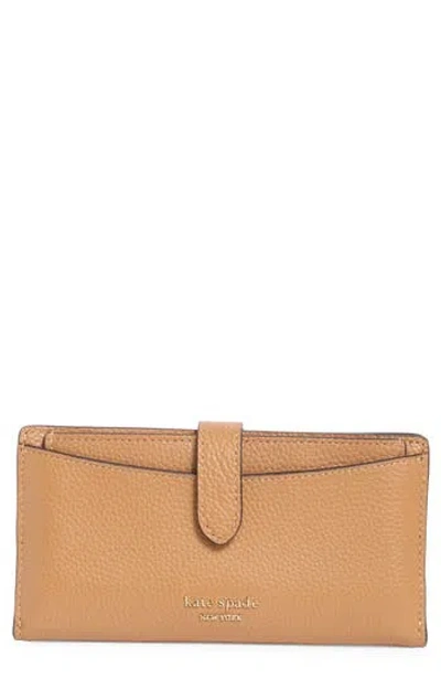 Kate Spade New York Hudson Leather Bifold Wallet In Brown