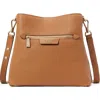 Kate Spade New York Hudson Pebbled Leather Shoulder Bag In Bungalow