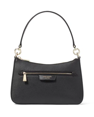 Kate Spade New York Hudson Pebbled Leather Convertible Crossbody In Black