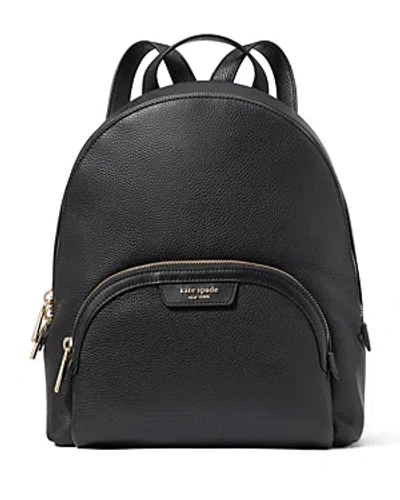 Kate Spade New York Hudson Pebbled Leather Medium Backpack In Black