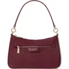 Kate Spade New York Hudson Pebbled Leather Medium Shoulder Bag In Cherry Juice