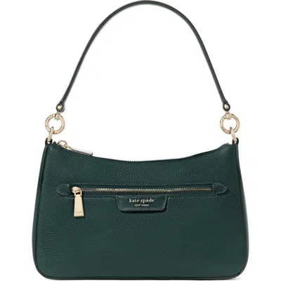 Kate Spade New York Hudson Pebbled Leather Medium Shoulder Bag In Northern Pine