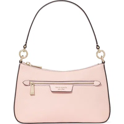 Kate Spade New York Hudson Pebbled Leather Medium Shoulder Bag In Pastry Pink