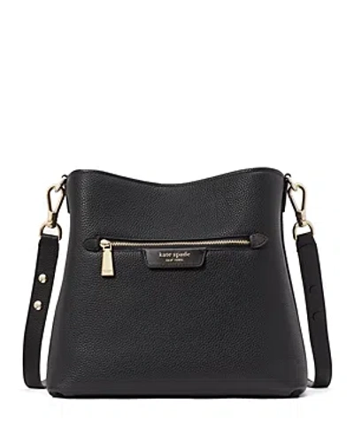 Kate Spade Hudson Pebble Leather Shoulder Bag In Black