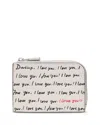 Kate Spade New York I Love You Mini Zip Card Case In Neutral