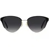 Kate Spade New York Ianna 56mm Gradient Cat Eye Sunglasses In Black