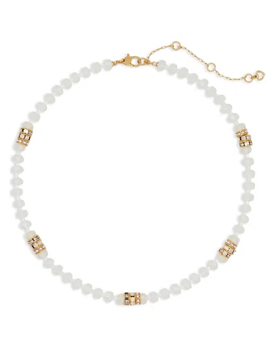 KATE SPADE KATE SPADE NEW YORK IMITATION PEARL BEADED COLLAR NECKLACE, 16-19