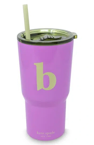Kate Spade New York Initial 20-ounce Tumbler In Pink