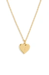 Kate Spade New York Initial Heart Pendant Necklace In Gold - F
