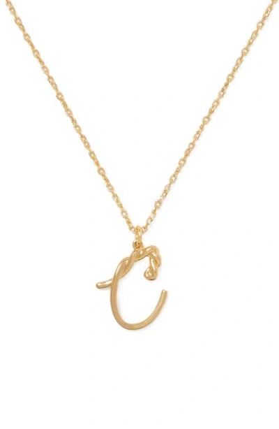 Kate Spade New York Initial Pendant Necklace In Gold - C