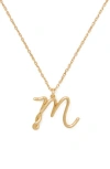 Kate Spade New York Initial Pendant Necklace In Gold