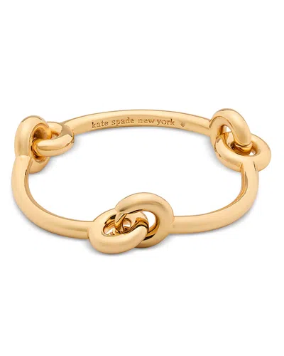 Kate Spade New York Interlock Bangle Bracelet In Gold