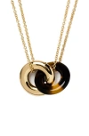 Kate Spade New York Interlock Pendant Necklace In Gold