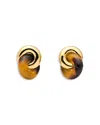 Kate Spade New York Interlock Tortoiseshell Look Stud Earrings In Multi