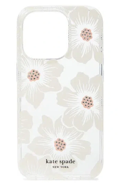Kate Spade New York Iphone 14 Pro Hollyhock Phone Case In Hollyhock/blush/cream