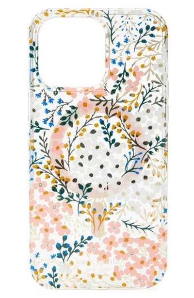 Kate Spade New York Iphone 14 Pro Max Floral Phone Case In Multi Floral/rose/green