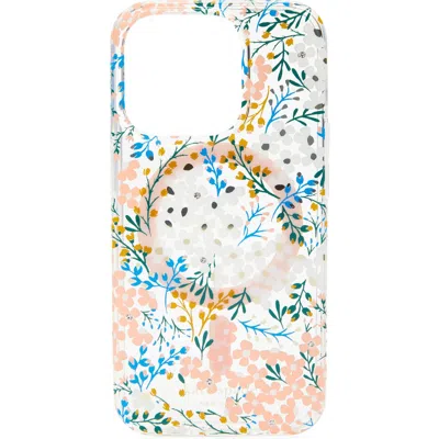 Kate Spade New York Iphone 15 Pro Floral Phone Case In Multi Floral/rose/green